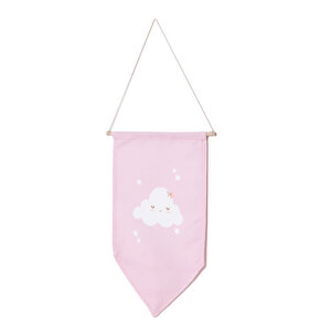 Bebek Odası Duvar Flama Pembe