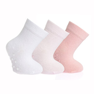 Step Düz 3lü Kaydır, Açık Pembe, 2-3 YAŞ