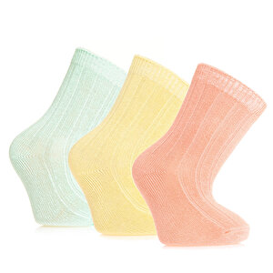 İgloo Çorap düz 3lü Soket, Sarı, 0-6 Ay