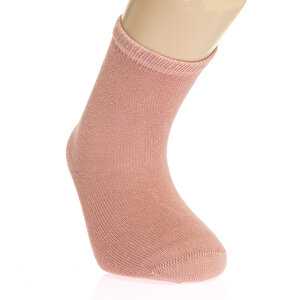 Düz Soket 2'li Organik Çorap Kız Bebek