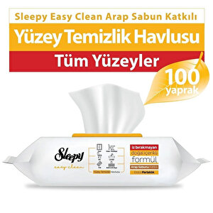 Easy Clean Arap Sabunu Katkılı Yüzey Temizlik Havlusu 100 Adet