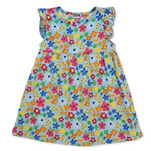 HelloBaby Elbise, Mavi Baskılı, 6 - 9 Ay