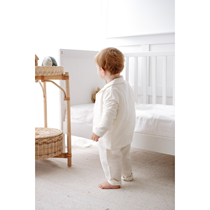 %100 Pamuk Müslin Bohem Gömlekli Takım