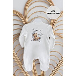 %100 Organik İsme Özel 10'lu Hastane Çıkışı - Özel Hediye Paketli- Ayıcık Desenli (Lütfen Ürün Özellikleri Kısmını Okuyunuz)