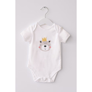 %100 Organik Pamuk 3lü Baskılı Kısa Kollu Bebek Body Kaplan %100 Organik Pamuk 3lü Baskılı Kısa Kollu Bebek Body Kaplan