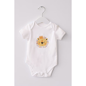 %100 Organik Pamuk 3lü Baskılı Kısa Kollu Bebek Body Kaplan %100 Organik Pamuk 3lü Baskılı Kısa Kollu Bebek Body Kaplan