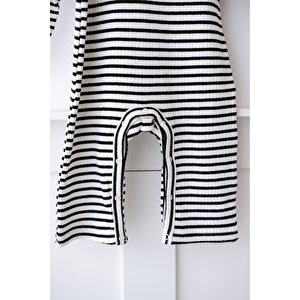 %100 Pamuk Uzun Kollu Altdan Çıtçıtlı Bebek Tulum