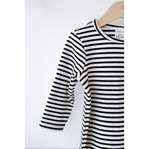 %100 Pamuk Uzun Kollu Altdan Çıtçıtlı Bebek Tulum