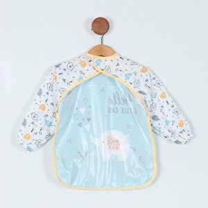 Sıvı Geçirmez Uzun Kollu Mama Ve Aktivite Önlüğü - Fil Desenli