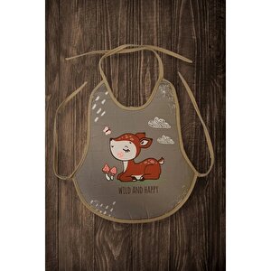 3'lü Desenli Sıvı Geçirmez Armut Model Mama ve Aktivite Önlüğü Seti - Kız Bebek