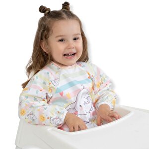 Sıvı Geçirmez Uzun Kollu Cepli Mama Ve Aktivite Önlüğü - Sevimli Fil 