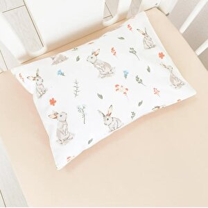 Tavşanlı 60x120 - 80x130 - 70x140 cm Uyumlu Bebek Nevresim Takımı