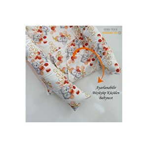 Taşınabilir Anne Yanı Çantalı Babynest Sevimli Hayvan Anne Yanı Baby Nest