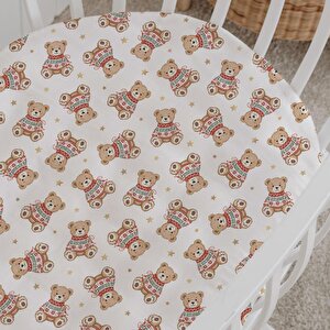 %100 Pamuklu Poplin Anne Yanı Beşik Nevresim Seti - Sevimli Kış Ayıları %100 Pamuklu Poplin Anne Yanı Beşik Nevresim Seti - Sevimli Kış Ayıları