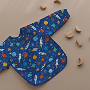 Uzun Kollu Mama ve Faaliyet Önlüğü, Aktivite ve Boyama Önlüğü, Uzay Desen