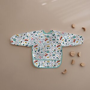 Uzun Kollu Mama ve Faaliyet Önlüğü, Aktivite ve Boyama Önlüğü, Araba Desen Uzun Kollu Mama ve Faaliyet Önlüğü, Aktivite ve Boyama Önlüğü, Araba Desen