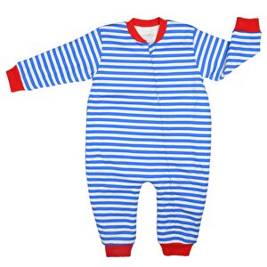 Erkek Çizgi Desen Uyku Tulumu Fermuarlı 1TOG Bisiklet Yaka Ribanalı Paça Uzun Kol Erkek Çizgi Desen Uyku Tulumu Fermuarlı 1TOG Bisiklet Yaka Ribanalı Paça Uzun Kol