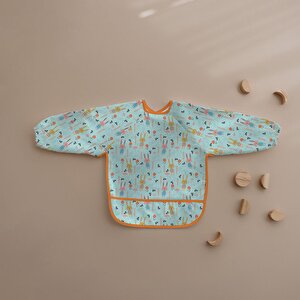 Uzun Kollu Mama ve Faaliyet Önlüğü, Aktivite ve Boyama Önlüğü, Sevimli Tavşan Desen