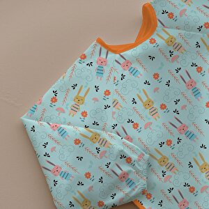 Uzun Kollu Mama ve Faaliyet Önlüğü, Aktivite ve Boyama Önlüğü, Sevimli Tavşan Desen