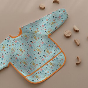Uzun Kollu Mama ve Faaliyet Önlüğü, Aktivite ve Boyama Önlüğü, Sevimli Tavşan Desen
