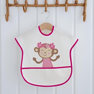 Sıvı Geçirmez Yarım Kollu Mama Önlüğü Maymun Desen Sıvı Geçirmez Yarım Kollu Mama Önlüğü Maymun Desen