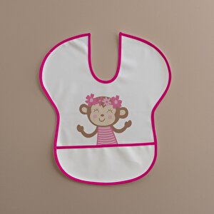 Sıvı Geçirmez Yarım Kollu Mama Önlüğü Maymun Desen Sıvı Geçirmez Yarım Kollu Mama Önlüğü Maymun Desen