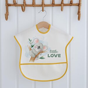 Sıvı Geçirmez Yarım Kollu Mama Önlüğü Happy Desen