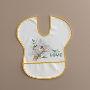 Sıvı Geçirmez Yarım Kollu Mama Önlüğü Happy Desen