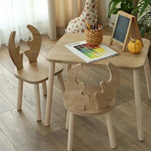 Deer Çocuk Masası ve 2 Sandalye