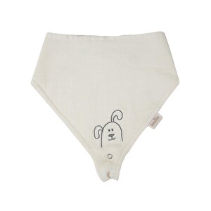 Babyjem Emzik Askılı Müslin Önlük Ekru