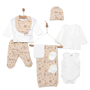 HelloBaby Erkek 10lu Ha, Ekru, Yenidoğan