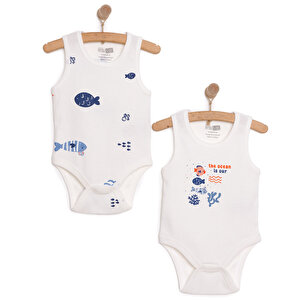 HelloBaby, 2li Atlet Body, Ekru, 3 Ay HelloBaby, 2li Atlet Body, Ekru, 3 Ay