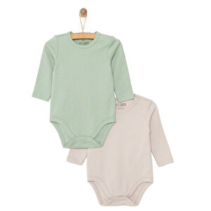 HelloBaby Erkek 2li Uzun Kol, Mint, 3 Ay