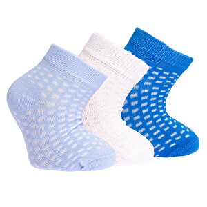 HelloBaby Erkek 3lü Bilek, Mavi, 0-6 Ay