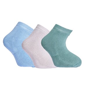 HelloBaby Erkek 3lü Havlu, Mavi, 0-6 Ay