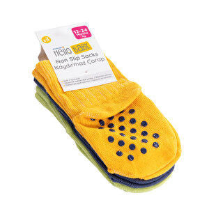 Erkek 3lü Kaydırmaz Çorap Erkek Bebek