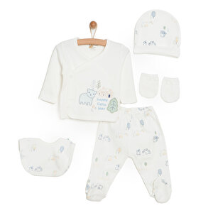 Aziz Bebe Erkek 5li Ask, Ekru, Yenidoğan