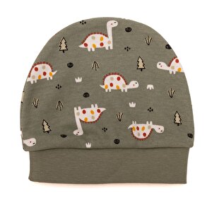 Erkek Bebek Yenidoğan 5'li Askı Hastane Çıkışı Çıtçıtlı Zarf Yaka Uzun Kol Yeşil