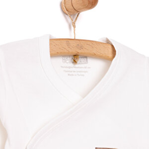 Erkek Bebek Yenidoğan 5'li Askı Hastane Çıkışı %100 Pamuk Çıtçıtlı Zarf Yaka Uzun Kol Bej Erkek Bebek Yenidoğan 5'li Askı Hastane Çıkışı %100 Pamuk Çıtçıtlı Zarf Yaka Uzun Kol Bej