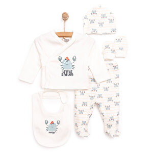 HelloBaby Erkek 5li Ask, Ekru, Yenidoğan