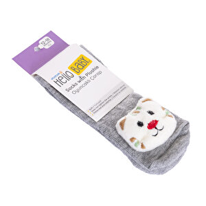 Erkek Ayılı  Oyuncaklı Çorap Erkek Bebek