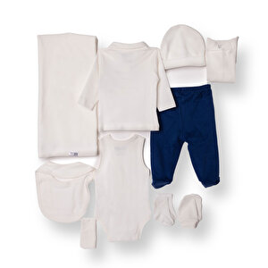 Erkek Bebek 10lu Hastane Çıkışı İnterlok V Yaka Uzun Kol Patikli Paça Erkek Bebek 10lu Hastane Çıkışı İnterlok V Yaka Uzun Kol Patikli Paça