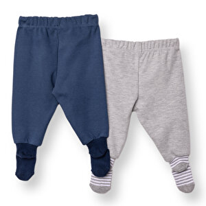 Erkek Bebek 2li Çoraplı Pantolon Çoraplı Erkek Bebek 2li Çoraplı Pantolon Çoraplı