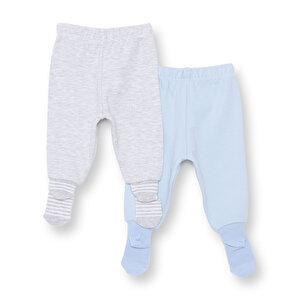 Erkek Bebek 2li Çoraplı Pantolon Erkek Bebek 2li Çoraplı Pantolon