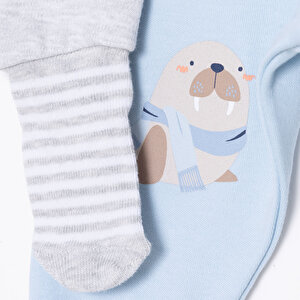 Erkek Bebek 2li Çoraplı Pantolon Erkek Bebek 2li Çoraplı Pantolon