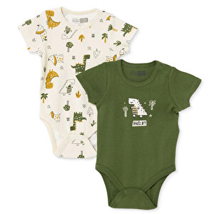 HelloBaby, 2li Kısa Ko, Haki, 1 - 3 Ay