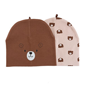 Erkek Bebek 2li Örme Bere Erkek Bebek 2li Örme Bere