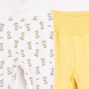 Yenidoğan Geniş Bel Zürafa Desenli 2li Patikli Alt Erkek Bebek Yenidoğan Geniş Bel Zürafa Desenli 2li Patikli Alt Erkek Bebek