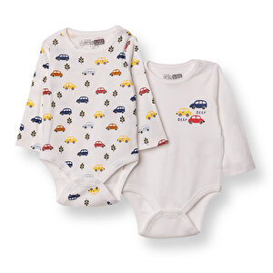 HelloBaby 2li Uzun Kol B, Ekru, 1 - 3 Ay