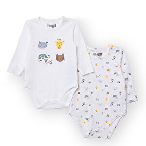 HelloBaby 2li Uzun Kol B, Ekru, 1 - 3 Ay